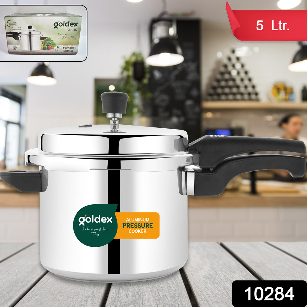 Classic Goldex 5L Aluminium Pressure Cooker with Outer Lid