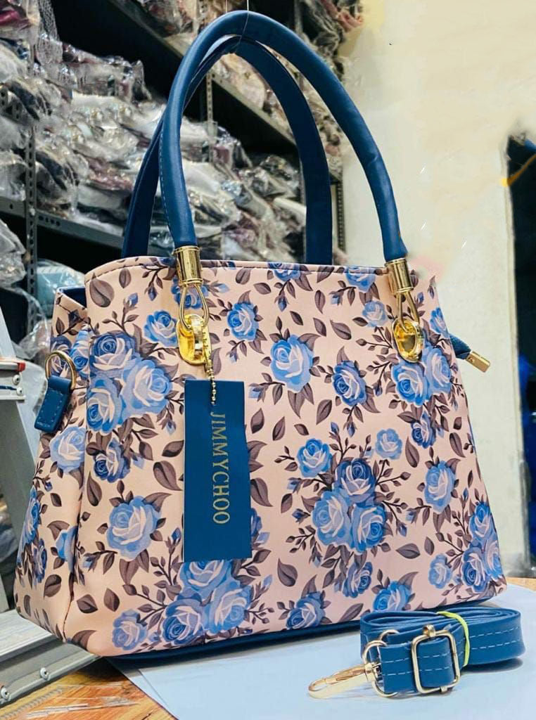 Jimmy Choo Handbag - Triple Partition with Stylish Look & Spacious Design Blue