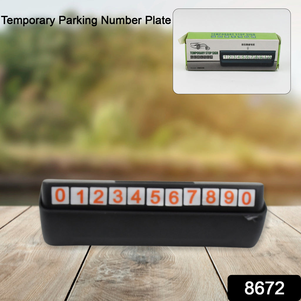 Temporary Car Parking Mobile Number Display With Magnetic Numbers Stickers (1pc) - TREND BUY