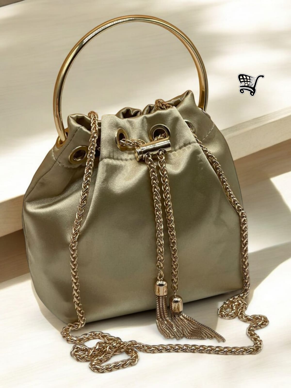 Traditional Clutch Handbag and Party Wear Sling Bag for Women Green