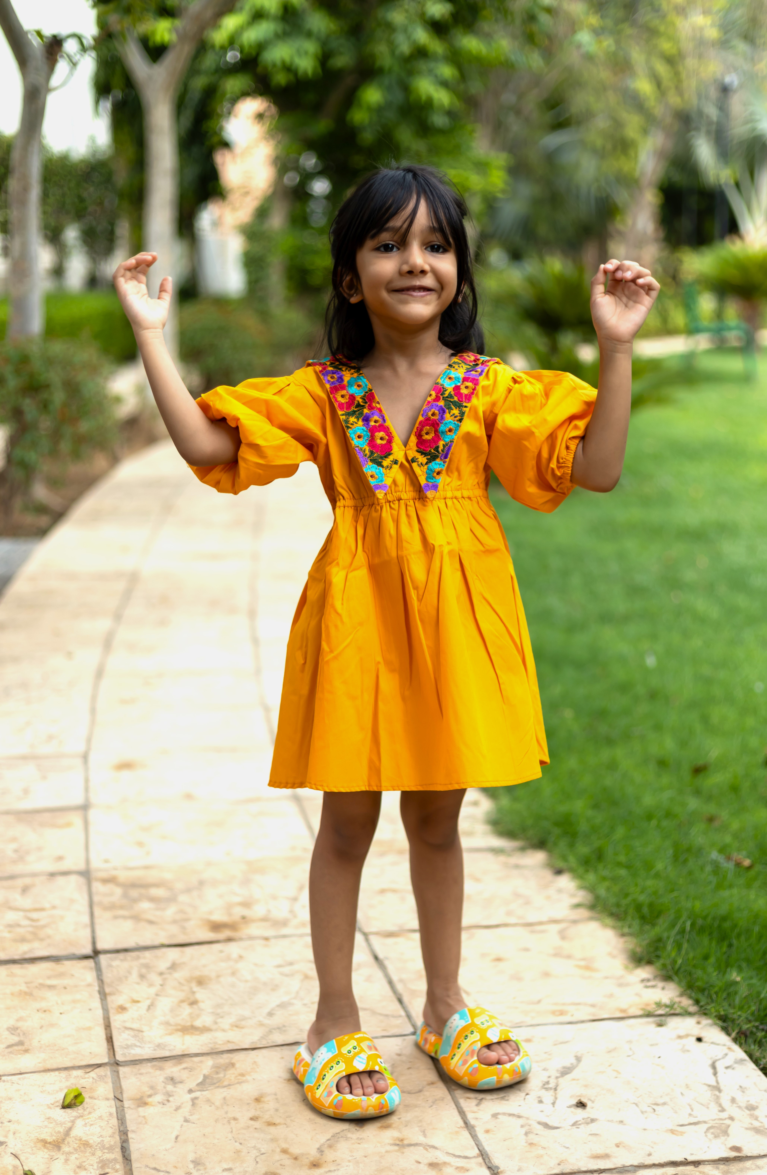 Girls Diana Poplin Party Dress