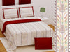 100% Pure Cotton Super King Bedsheet 108x108 - Handwork Print with 2 Pillow Covers