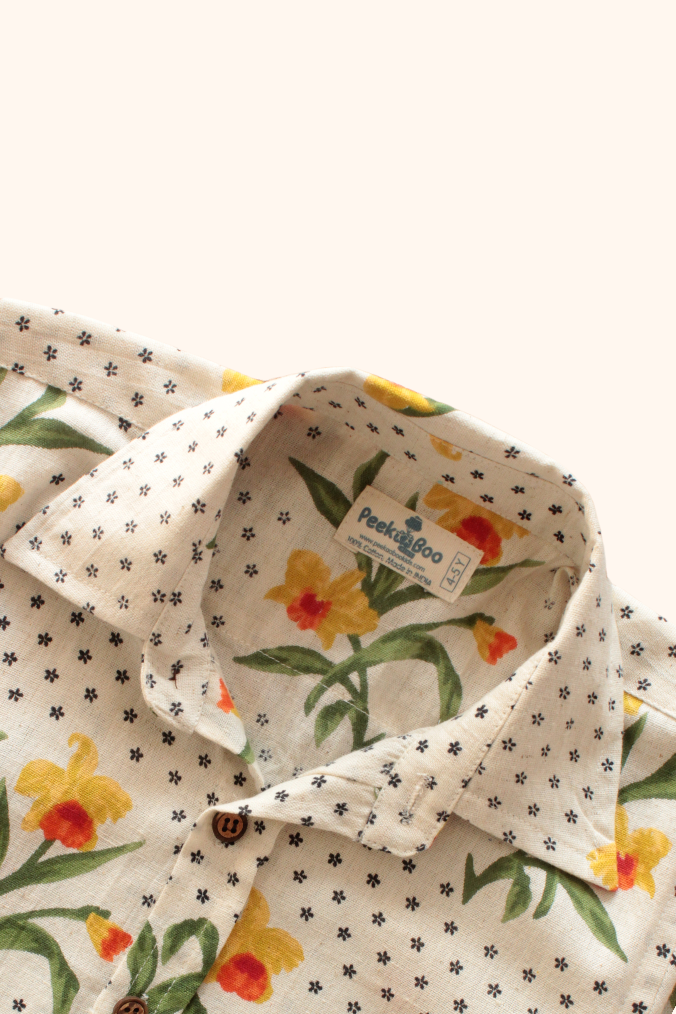 Boys Bahamas Resort Wear Set - Off-White & Brown