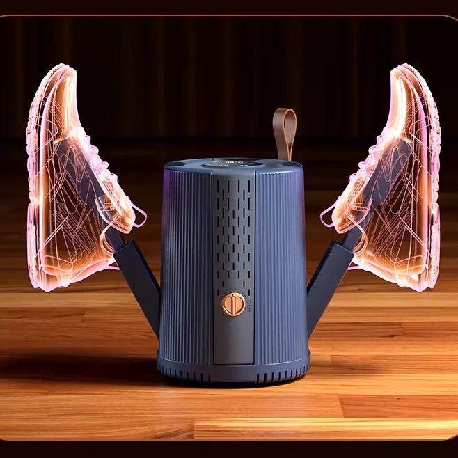 Multi-function foldable electric heated dryer for slippers, socks, and shoes