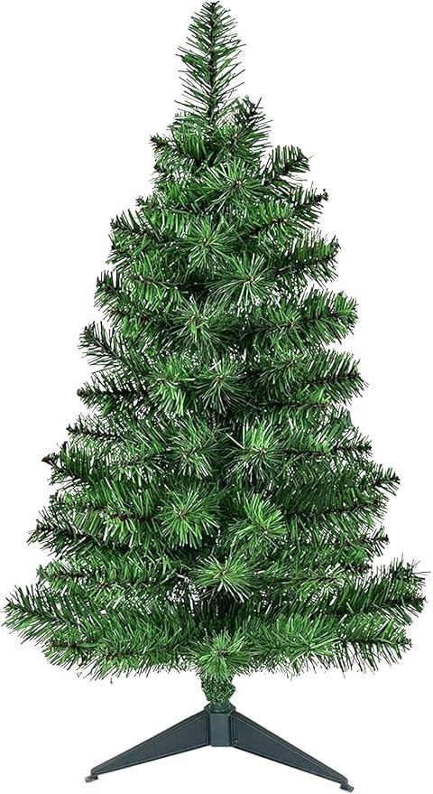 Mini 3ft green artificial Christmas tree with stand