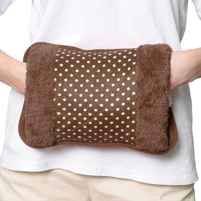 Purple velvet hot water bag for pain relief heat therapy