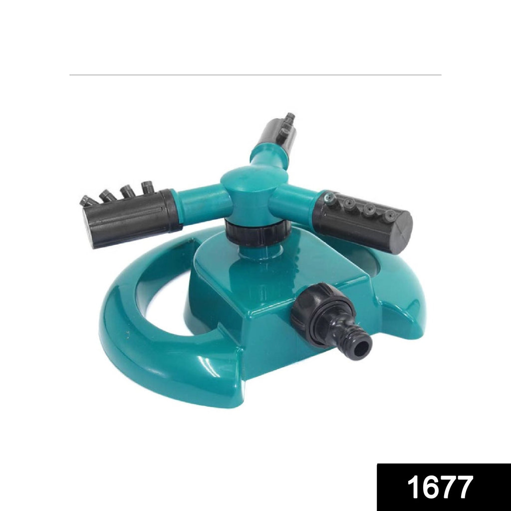 3-arm 360 sector rotating water sprinkler for garden irrigation