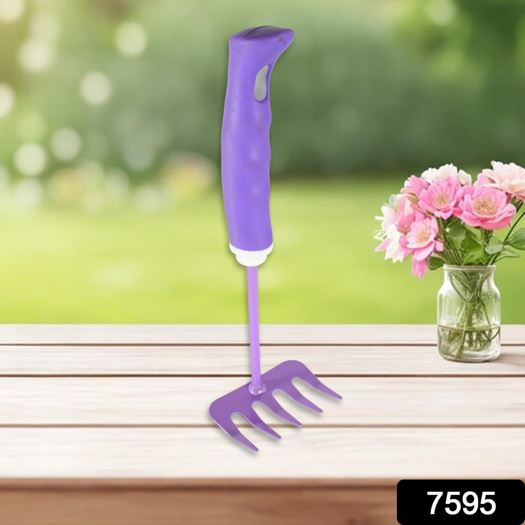 Heavy duty garden tools kit: trowel, cultivator, pruning shears, and gloves for indoor/outdoor gardening.