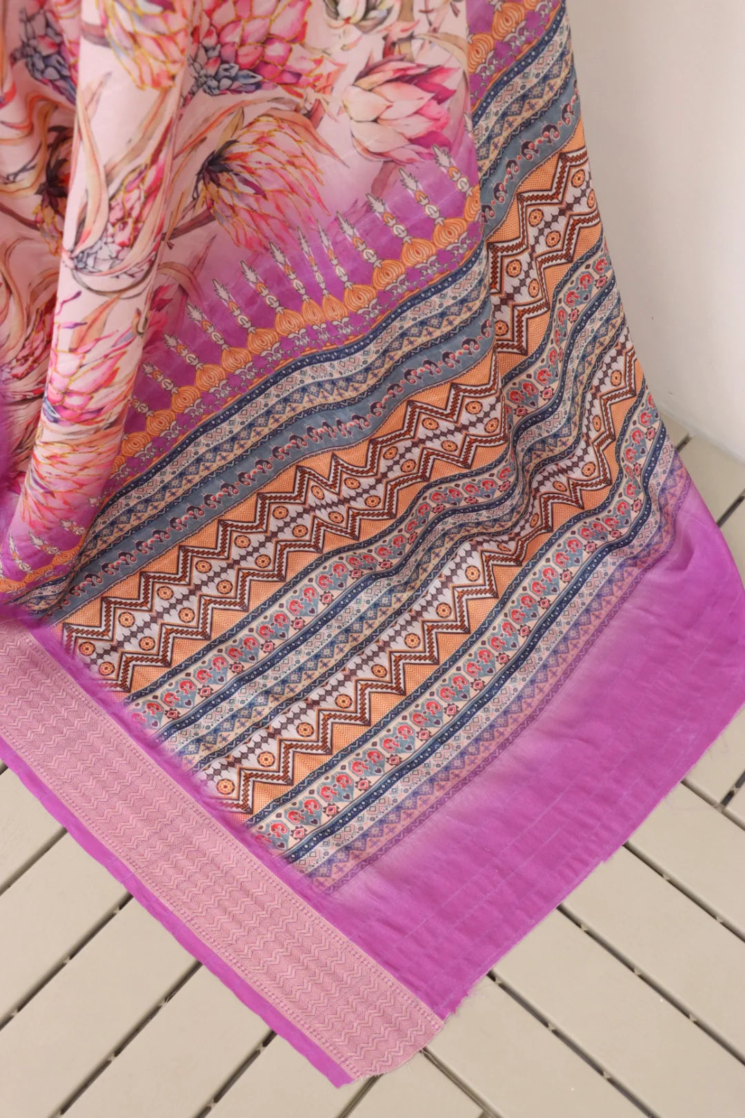 Light Pink Silk Saree