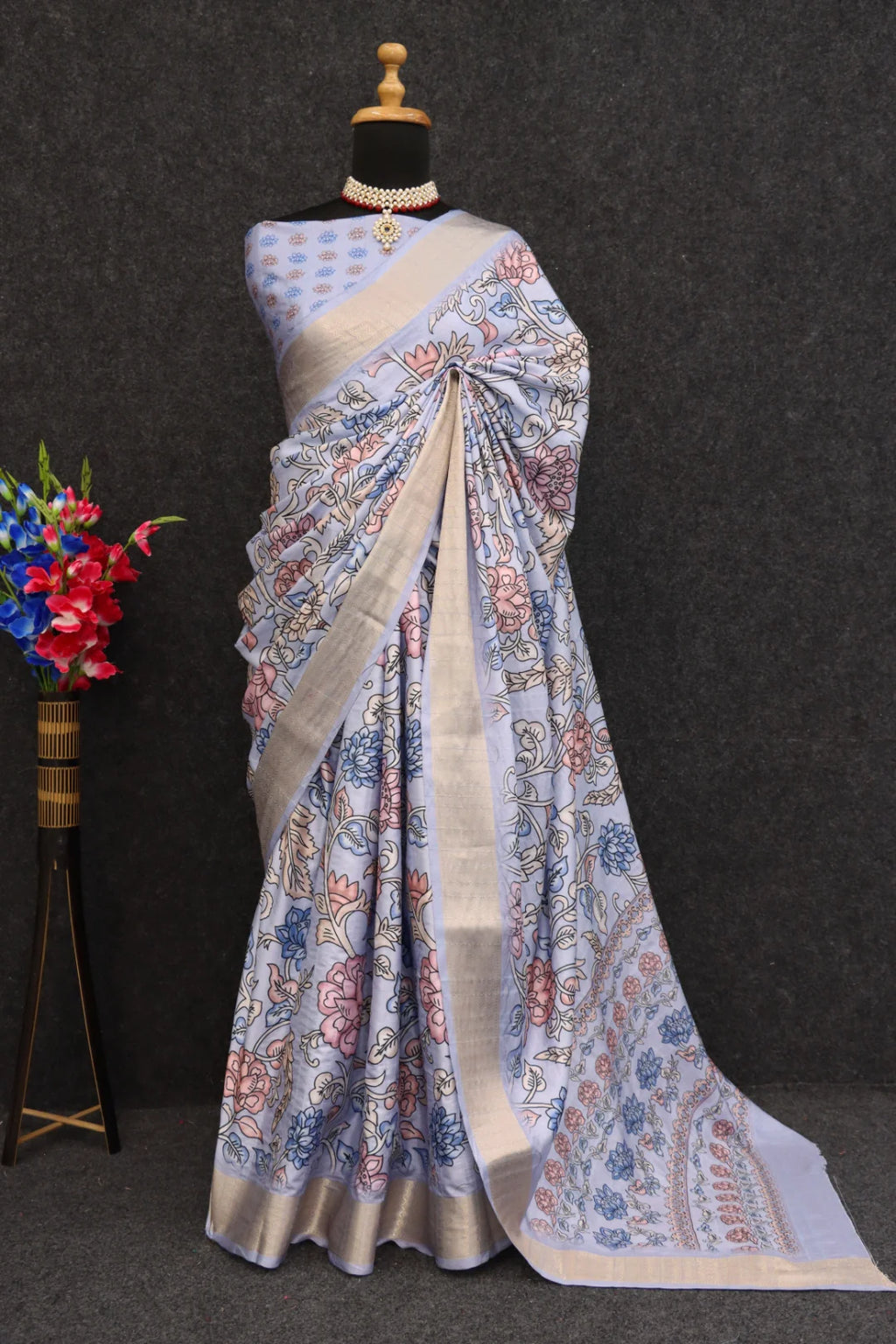Premium Dola Silk Digital Print Saree