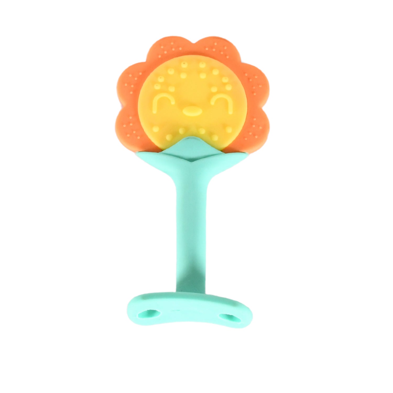 Baby Silicone Teether Fruit Teether For Toddlers100 Food Grade Silicone Teether Non-toxic  Latex Free Suitable For Kids Above 3 Months Sunflower Moon Shape(1 Pc) - TREND BUY
