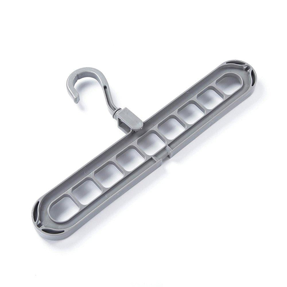 9 Hole Plastic Hanger for Wardrobe Clothes Organization and Storage