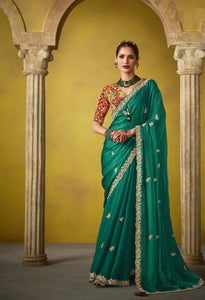 Beautified With Sequins Saree For Wedding Wear | TRENDBUY