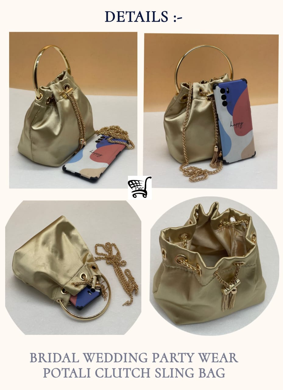 Traditional Clutch Handbag and Party Wear Sling Bag for Women