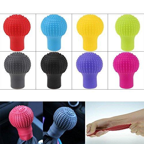 Universal fit anti-scratch silicon gear shift knob protective cover