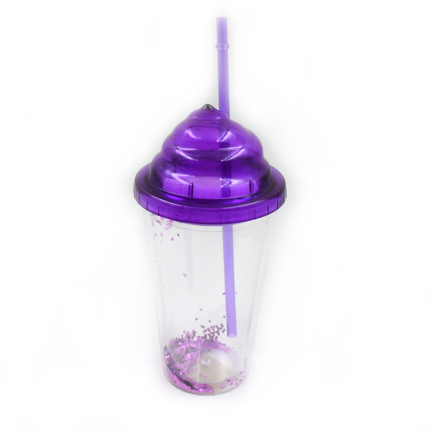 13131 High Quality Plasticcreative Cold Drink Cup Tumble Reusable Tea Coffee Tumbler With Lid And Straw Double Wall Plastic Drinking Sport Bottletravel Tumbler (1 Pc Mix Color)