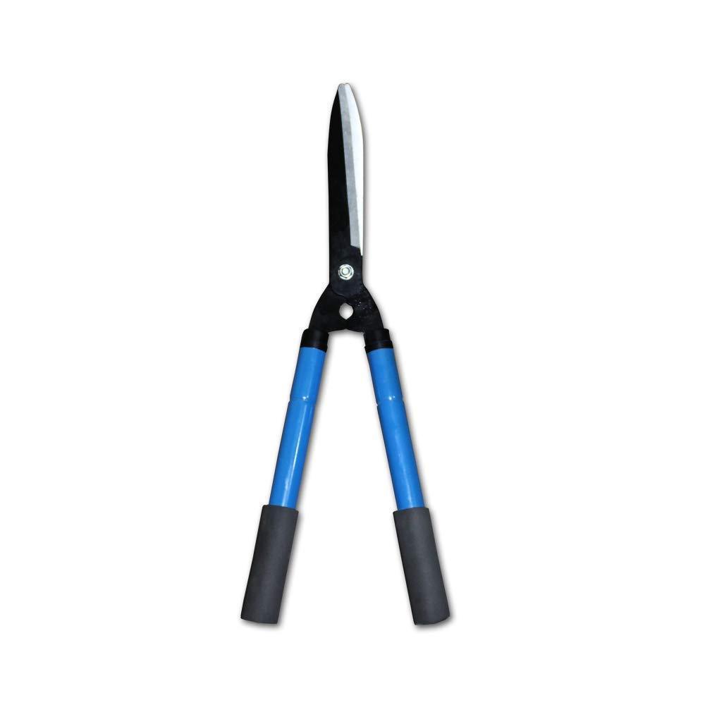 Heavy duty adjustable hedge shear garden scissor with comfort grip handle