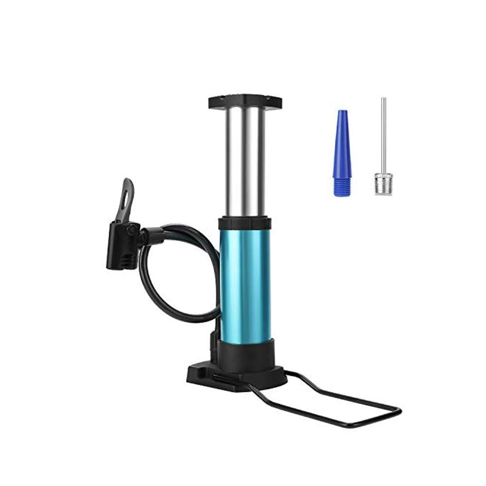 485 portable mini vertical foot pump for bicycle & car tires with pressure gauge