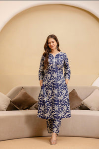 TRENDBUY Exclusive Jaipuri Printed Cotton Co-ord Set for Women