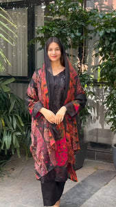 Elegant Heavy Muslim Cotton Digital Print Suit with Embroidery | TREND BUY
