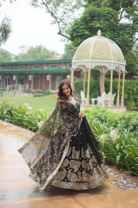 Exclusive Rangoli Silk Embroidered Bridal Lehenga Choli with Dupatta