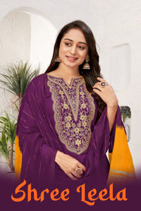 Rayon Kurti Pent Dupatta Set | Embroidery Detail | Plus Sizes | TREND BUY
