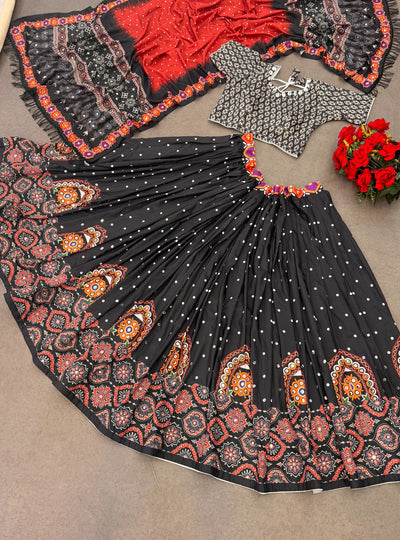 Girls' Muslin Cotton Lehenga Choli | Digital Print | 1-6 Yrs | TREND BUY