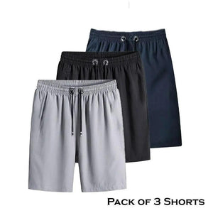 Combo of 3 Men's Cotton Polyester Shorts | TRENDBUY