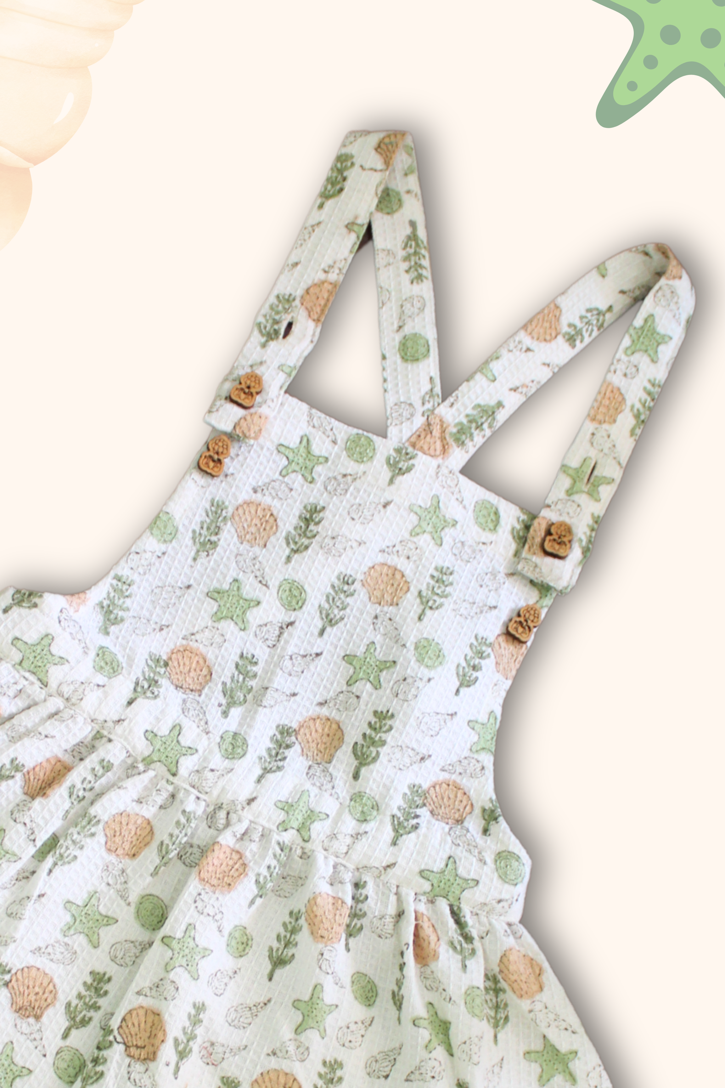 Girls Foresta 100% Cotton Premium Dungaree Skirt & T-shirt Set