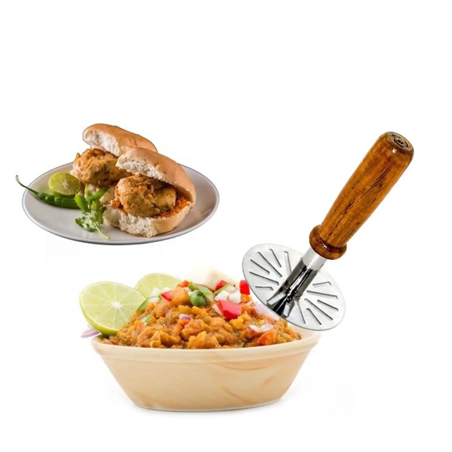 0066 Paubhaji Masher Used In All Kinds Of Household And Kitchen Places For Mashing And Making Paubhajis. - TREND BUY