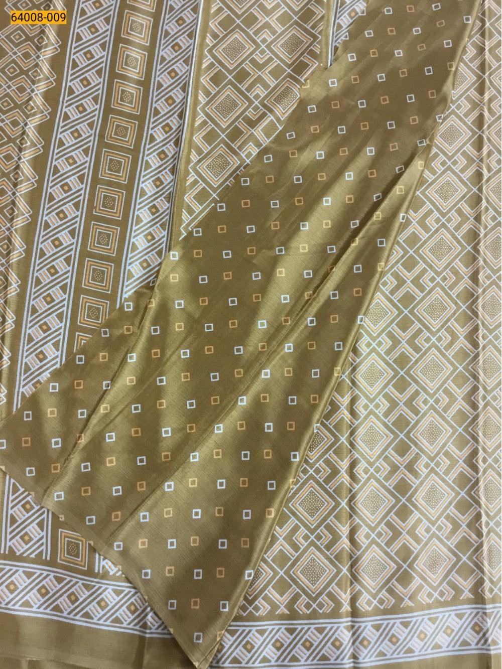 Brown Crafty Crape Silk Saree - TREND BUY