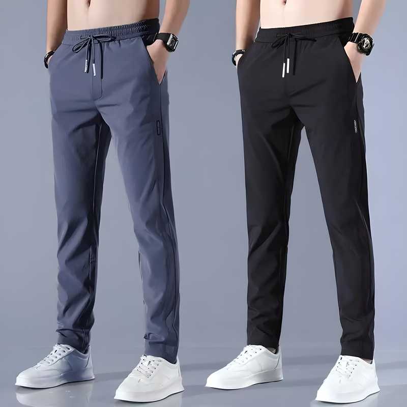 Combo pack of men's NS Lycra track pants, comfortable for sports & casual wear