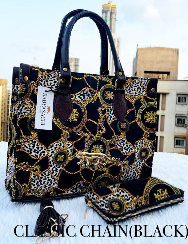 Digital Print Tote Bag with Wallet – Lightweight & Stylish for Travel and Office Design 10