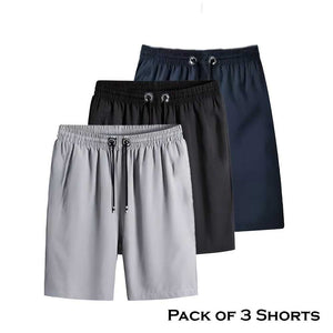 Combo of 3 Men's Cotton Polyester Shorts | TRENDBUY