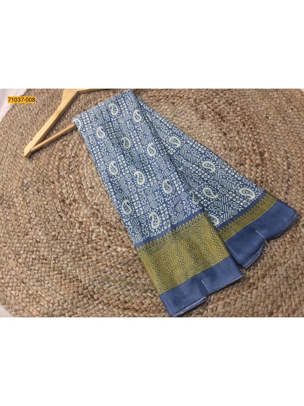 Blue Turkey Crepe Silk Sarees - TREND BUY