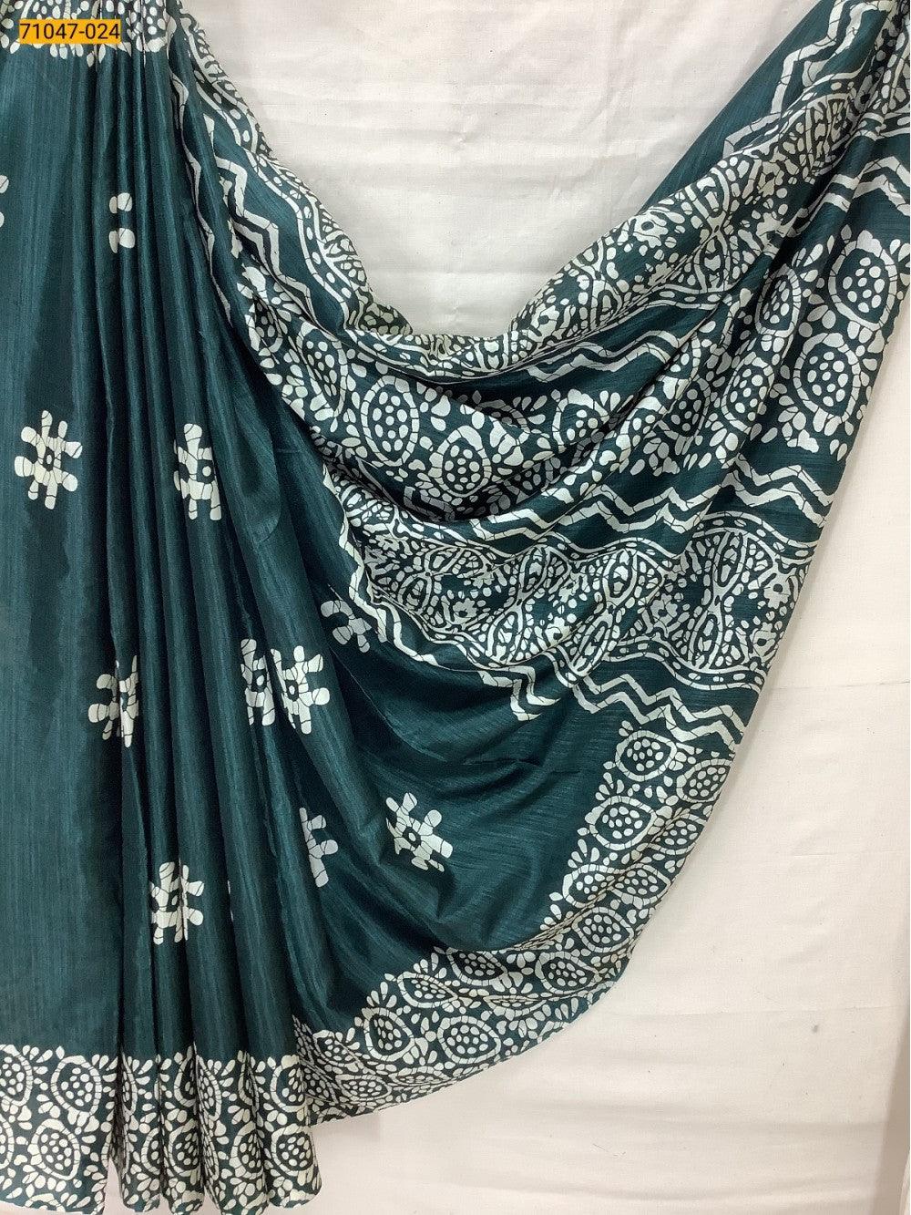 Green  Crafty Silk Saree - TREND BUY