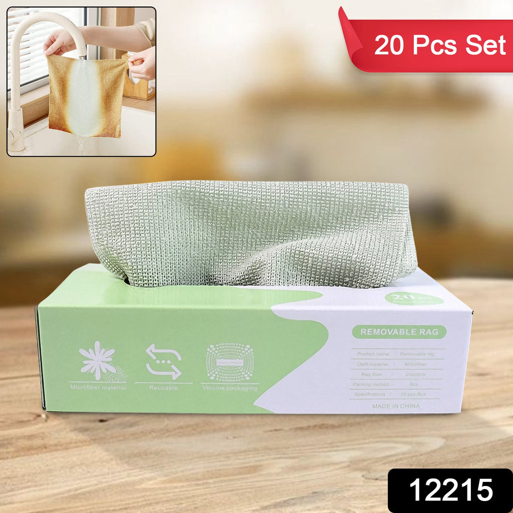 Stack of colorful thickened magic wipe multi-functional cleaning rags for home, kitchen, and car.