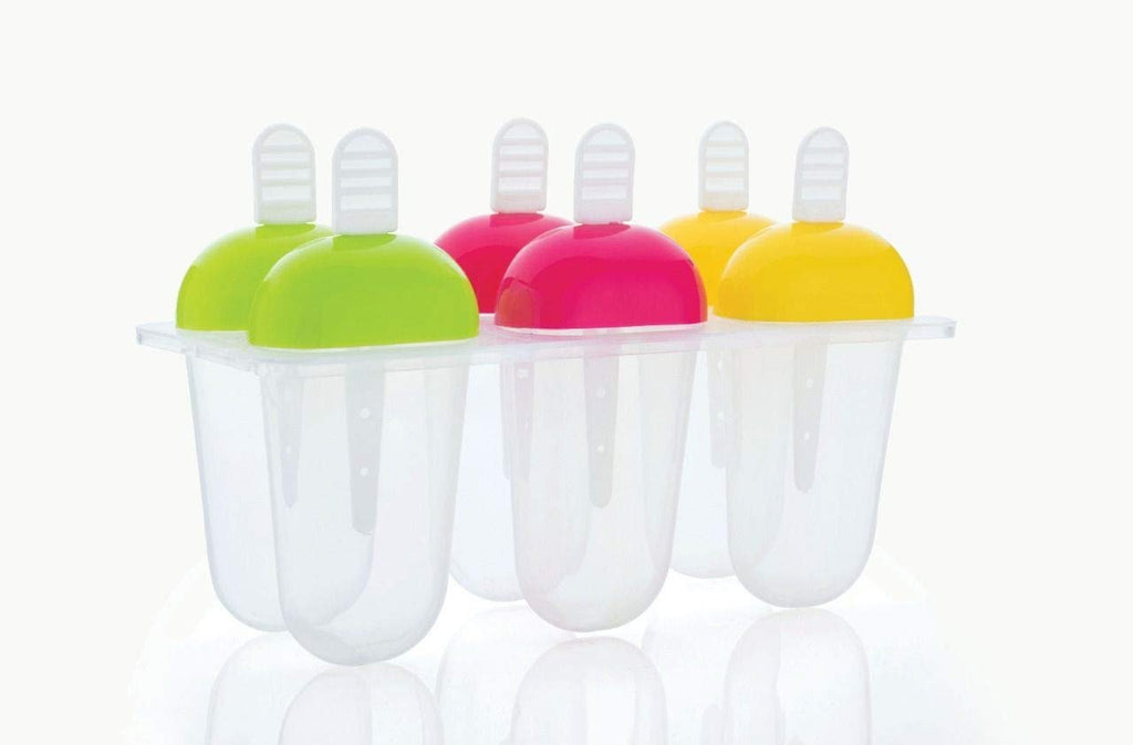 6 Pcs assorted color polypropylene kulfi & ice cream maker molds