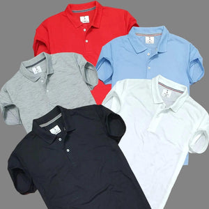 Men's Casual Half Sleeves Polo Neck T-shirt (Pack of 5) | TRENDBUY