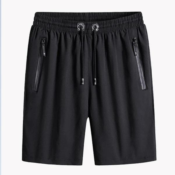 Grey men's stretchable cotton shorts