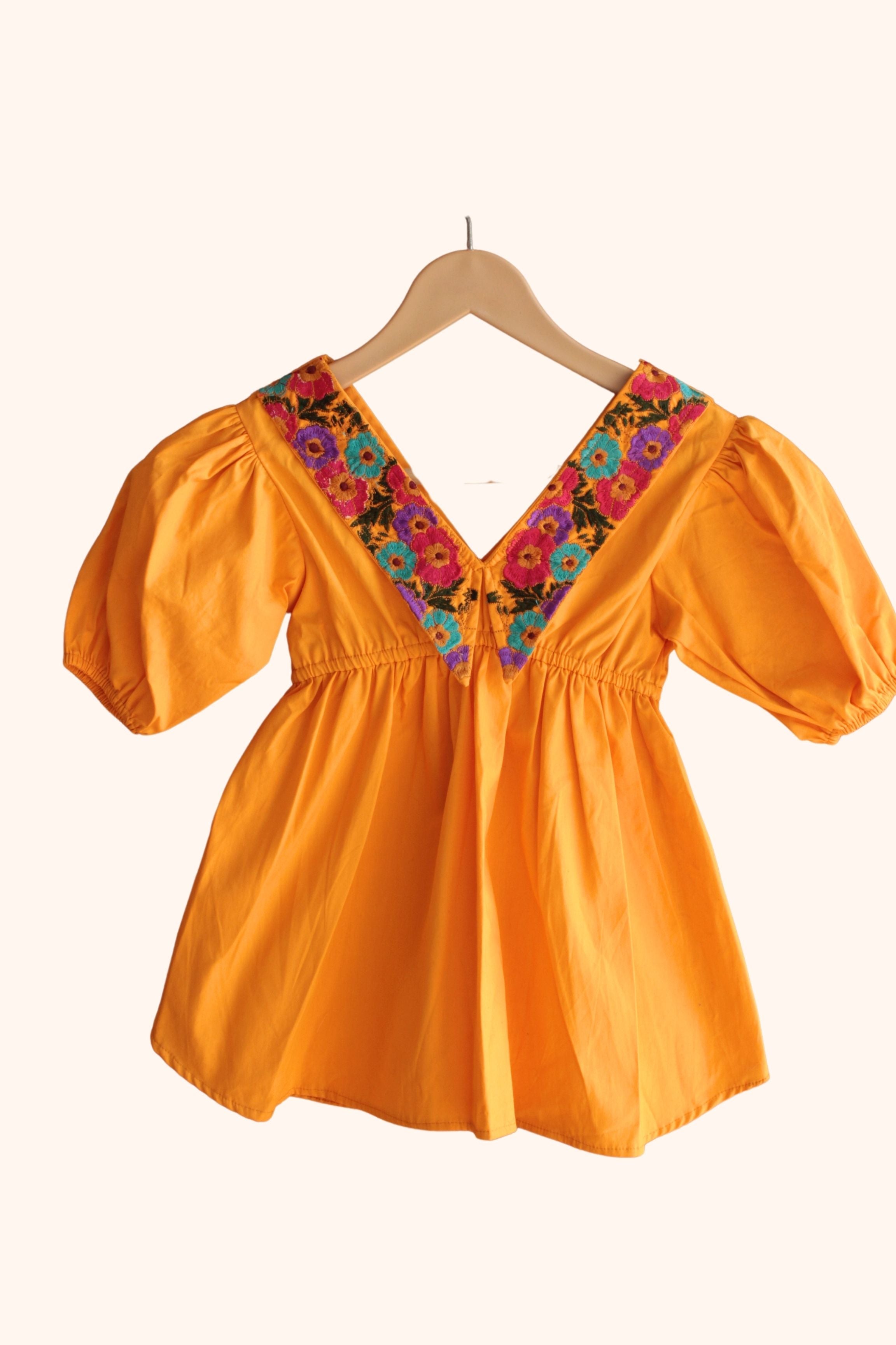 Girls Diana Poplin Party Dress