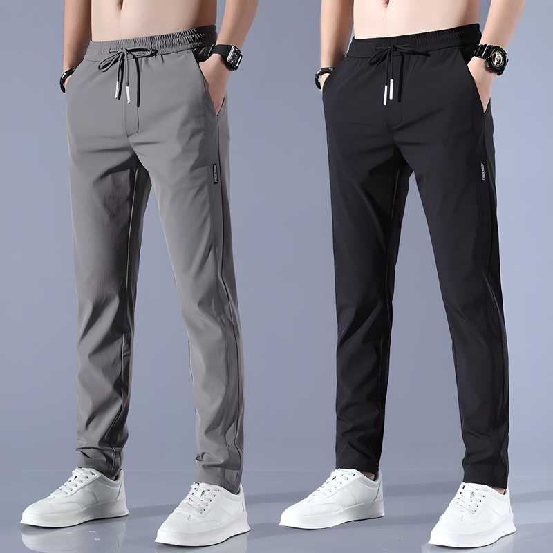 Combo of men's NS Lycra track pants, multiple pairs stacked