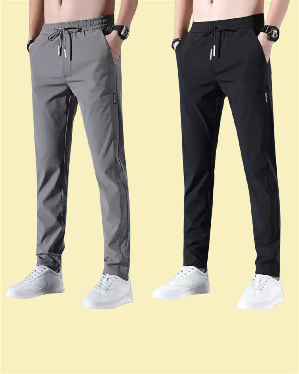 Men's NS Lycra track pants combo for gym, running, and casual wear.