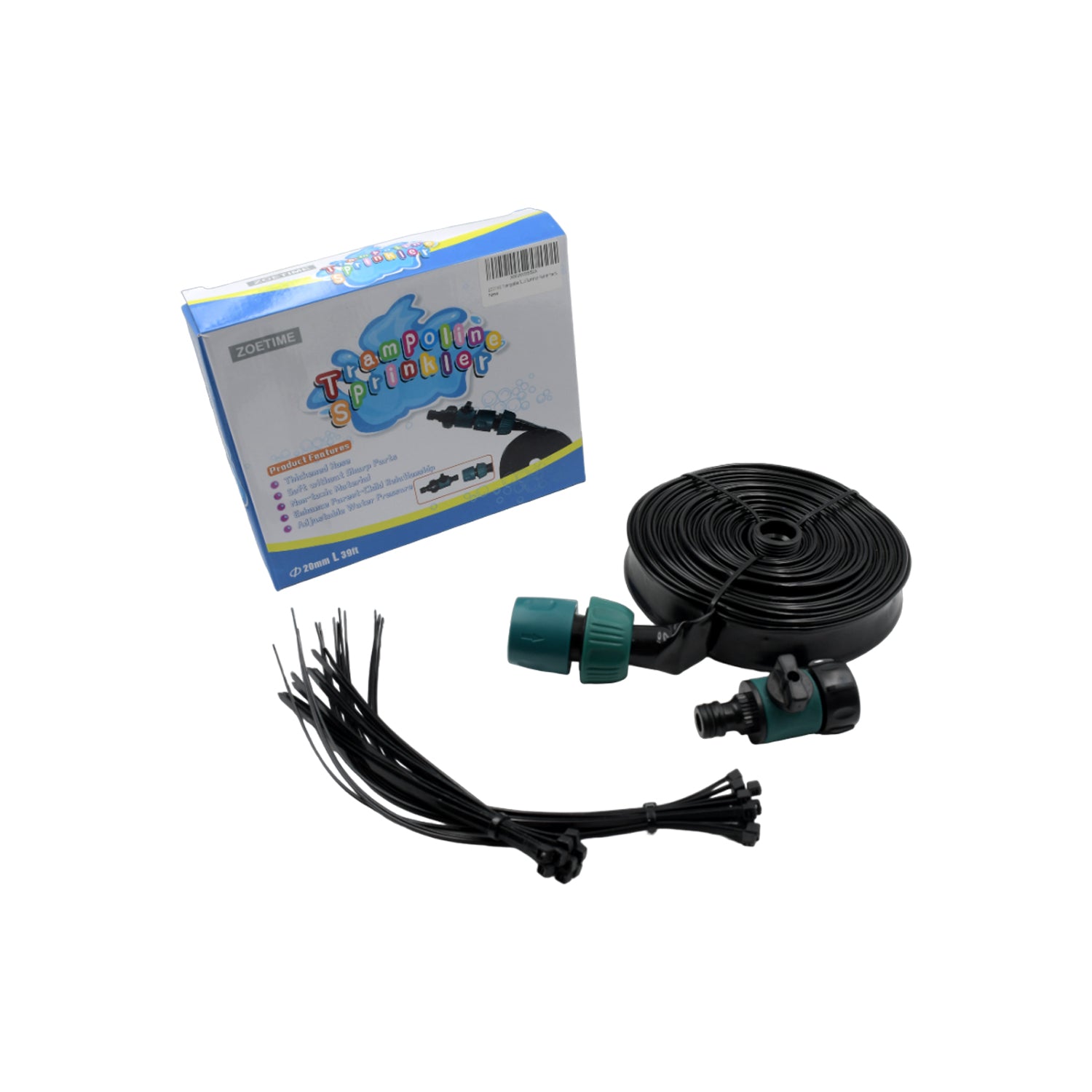 9355 Trampoline Sprinkler For Kids - Outdoor Trampoline Water Sprinkler For Kids And Adults Trampoline Accessories Sprinkler 39ft Long For Water Play Games And Summer Fun In Yards (39ft) - TREND BUY