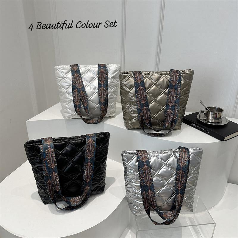 Classy Broad Belt Puff Handbag for Women - New Arrival