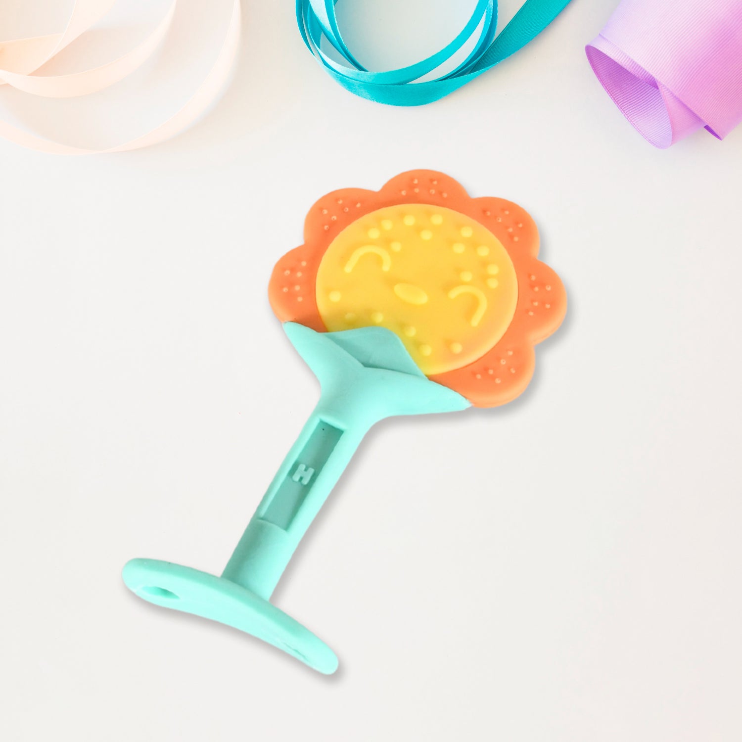 Baby Silicone Teether Fruit Teether For Toddlers100 Food Grade Silicone Teether Non-toxic  Latex Free Suitable For Kids Above 3 Months Sunflower Moon Shape(1 Pc) - TREND BUY