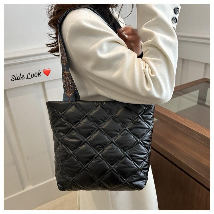 Classy Broad Belt Puff Handbag for Women - New Arrival
