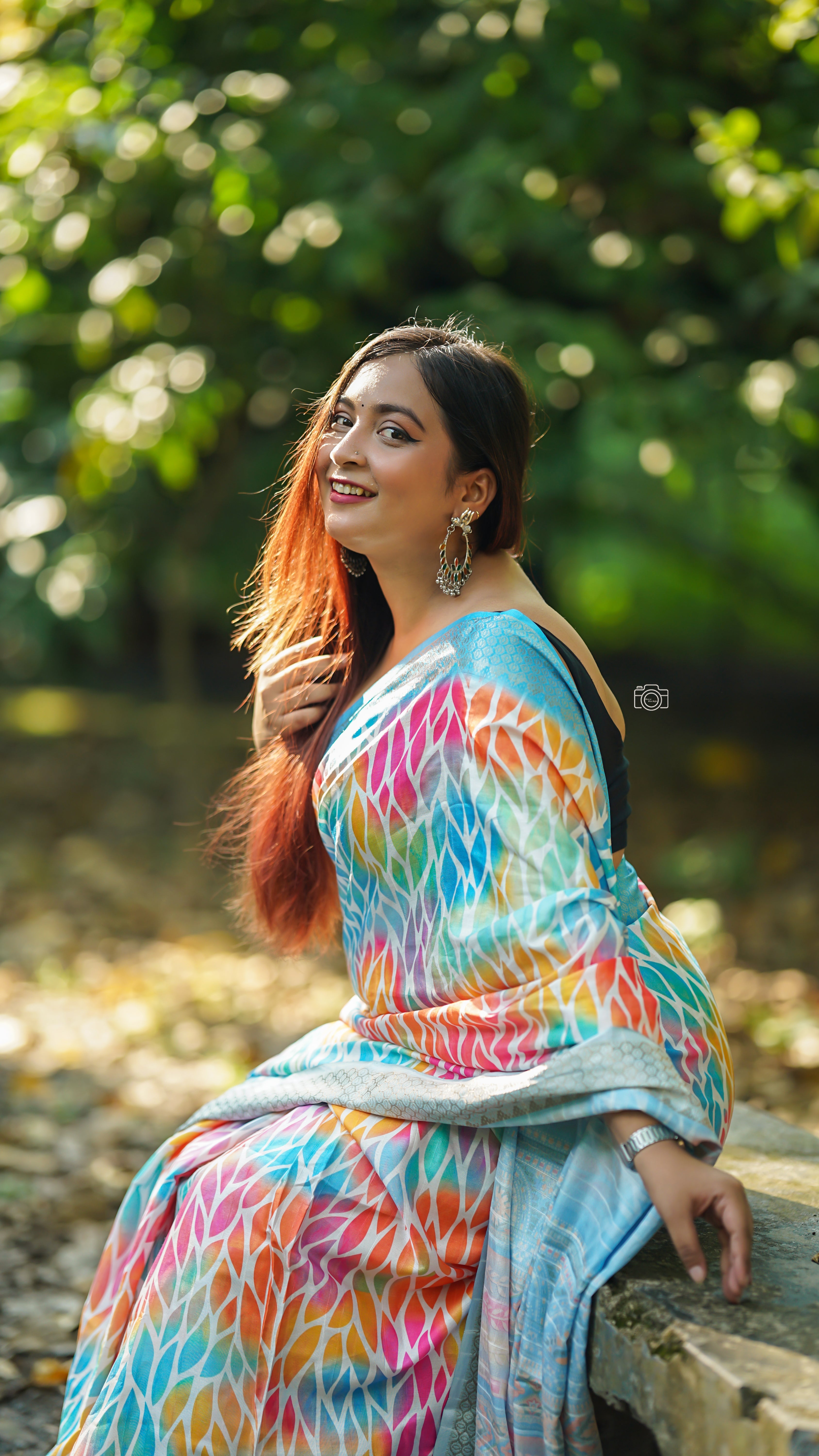 Light Blue Silk Saree