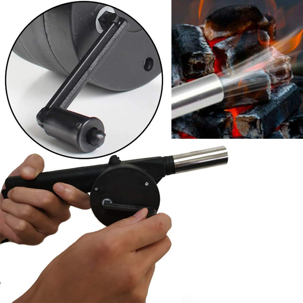2282 Portable Hand Crank Air Blower Fan For Charcoal Grill Bbq - TREND BUY