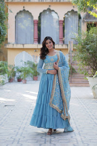 Beautifull Festival Wear Georgette Gown | TRENDBUY
